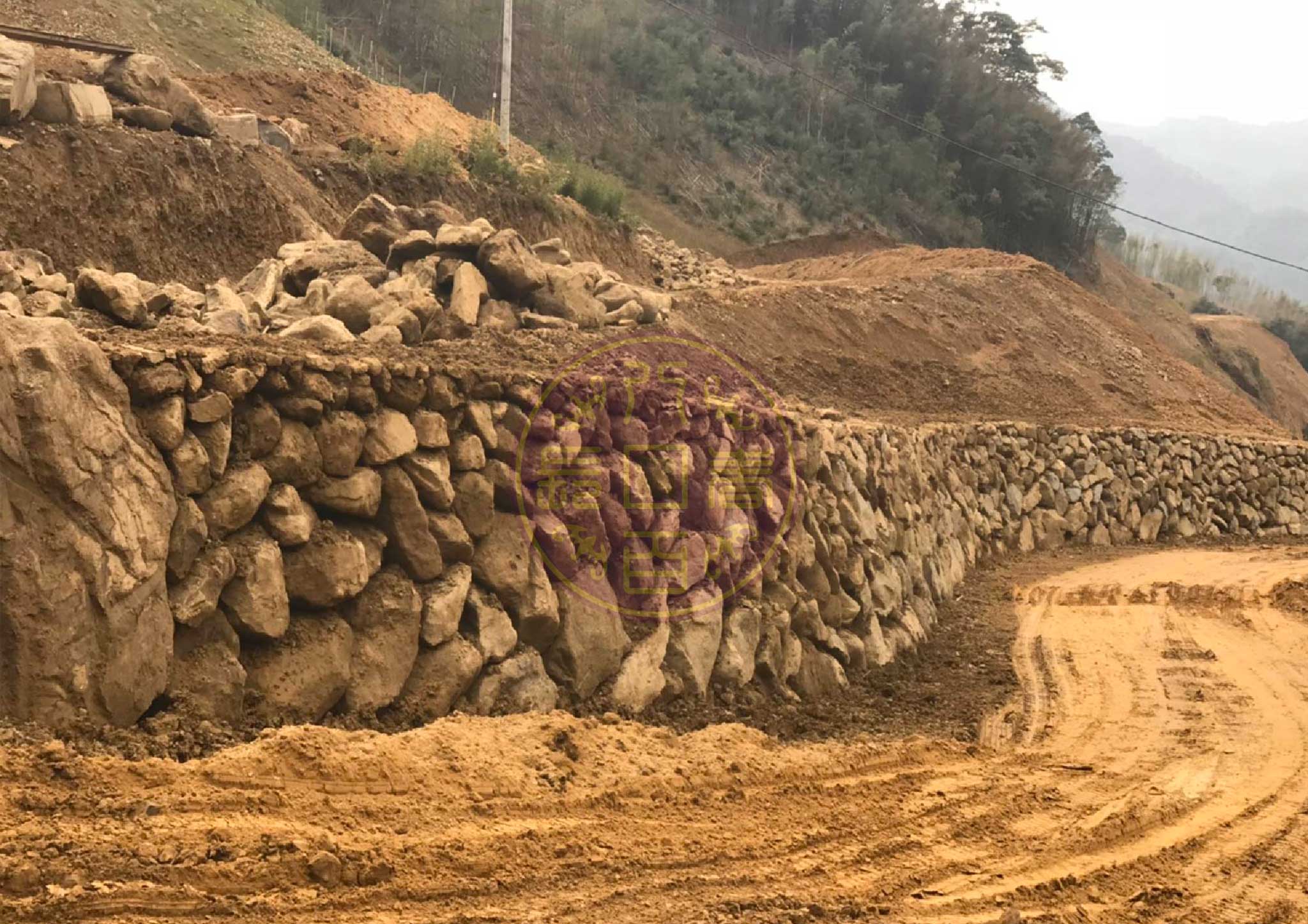 砌石駁坎竣工(自然生態工法)